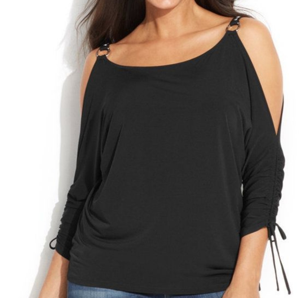Michael Kors Cold-Shoulder Blouse